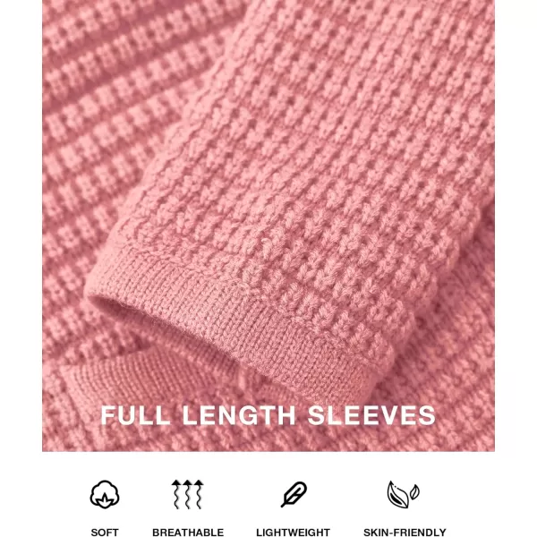 BTFBM Women Cardigan Sweaters Fall Fashion 2024 Button Down Long Sleeve Chunky Knit Open Front Tweed Jacket OuterwearSolid Pink