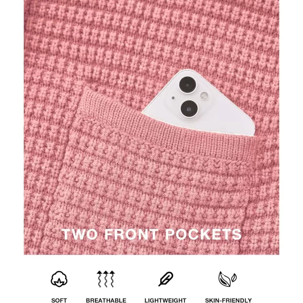 BTFBM Women Cardigan Sweaters Fall Fashion 2024 Button Down Long Sleeve Chunky Knit Open Front Tweed Jacket OuterwearSolid Pink