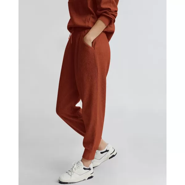 BTFBM Womens 2 Piece Tracksuit Fall Outfits 2024 Long Sleeve Half Zip Sweatshirt Sweatpants Lounge Set SweatsuitsSolid Brick Red