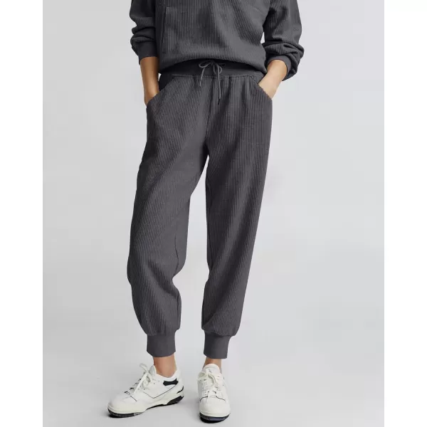 BTFBM Womens 2 Piece Tracksuit Fall Outfits 2024 Long Sleeve Half Zip Sweatshirt Sweatpants Lounge Set SweatsuitsSolid Dark Grey