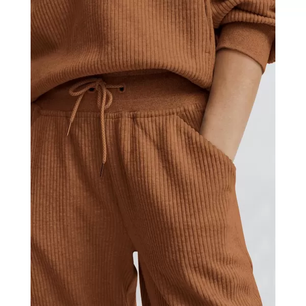 BTFBM Womens 2 Piece Tracksuit Fall Outfits 2024 Long Sleeve Half Zip Sweatshirt Sweatpants Lounge Set SweatsuitsSolid Dark Khaki
