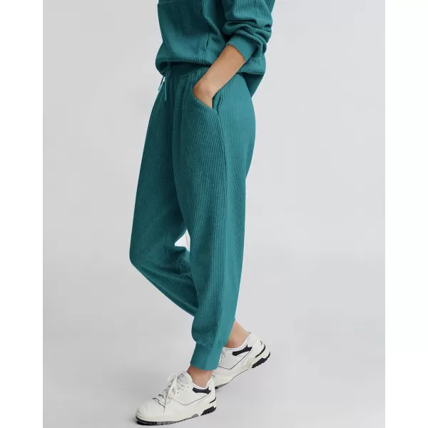 BTFBM Womens 2 Piece Tracksuit Fall Outfits 2024 Long Sleeve Half Zip Sweatshirt Sweatpants Lounge Set SweatsuitsSolid Lake Blue