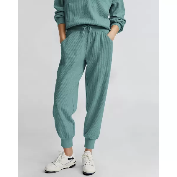 BTFBM Womens 2 Piece Tracksuit Fall Outfits 2024 Long Sleeve Half Zip Sweatshirt Sweatpants Lounge Set SweatsuitsSolid Light Green
