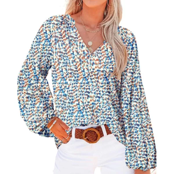 Print Blue White