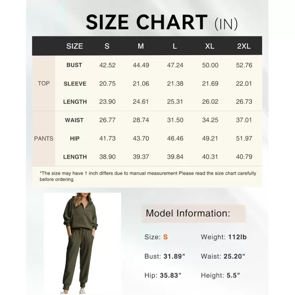 BTFBM Womens Two Piece Tracksuit Fall Long Sleeve Zip Up Hoodie Sweatshirt Long Pants Drawstring Outfits Jogger SetsSolid Army Green