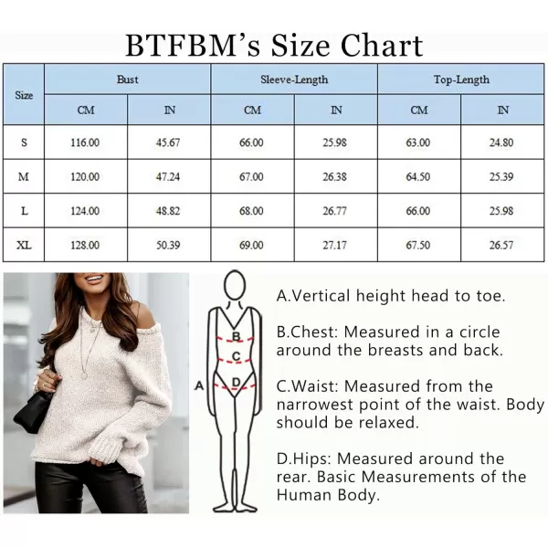 imageBTFBM Women Casual Long Sleeve Fall Sweaters Crew Neck Solid Color Soft Ribbed Knitted Oversized Pullover Loose Fit JumperSolid White