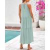 imageBTFBM Summer Halter Dresses for Women 2025 Casual Spring Hollow Out Sleeveless Boho Sundresses Beach Vacation Maxi DressMint Green