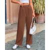 imageBTFBM Striped Wide Leg Pants for Women Dressy Elastic High Waisted Business Casual Outfits Office Work Palazzo TrousersBrown