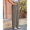 imageBTFBM Striped Wide Leg Pants for Women Dressy Elastic High Waisted Business Casual Outfits Office Work Palazzo TrousersGrey