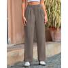 imageBTFBM Striped Wide Leg Pants for Women Dressy Elastic High Waisted Business Casual Outfits Office Work Palazzo TrousersGrey