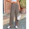 imageBTFBM Striped Wide Leg Pants for Women Dressy Elastic High Waisted Business Casual Outfits Office Work Palazzo TrousersGrey