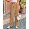 imageBTFBM Striped Wide Leg Pants for Women Dressy Elastic High Waisted Business Casual Outfits Office Work Palazzo TrousersKhaki