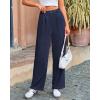 imageBTFBM Striped Wide Leg Pants for Women Dressy Elastic High Waisted Business Casual Outfits Office Work Palazzo TrousersNavy