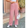 imageBTFBM Striped Wide Leg Pants for Women Dressy Elastic High Waisted Business Casual Outfits Office Work Palazzo TrousersPink