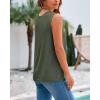 imageBTFBM Womens Sleeveless Sweater Vest 2025 Summer Crew Neck Ribbed Knit Lightweight Pullover Casual Loose Fit Tank TopsArmy Green