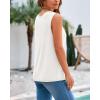 imageBTFBM Womens Sleeveless Sweater Vest 2025 Summer Crew Neck Ribbed Knit Lightweight Pullover Casual Loose Fit Tank TopsBeige White