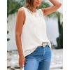 imageBTFBM Womens Sleeveless Sweater Vest 2025 Summer Crew Neck Ribbed Knit Lightweight Pullover Casual Loose Fit Tank TopsBeige White