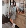 imageBTFBM Women 2025 Halter Neck Summer Dresses Casual Sleeveless Floral Polka Dot Print Ruffle Mini Boho Beach Sun DressFloral Print Green