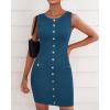 imageBTFBM Womens Sleeveless Bodycon Dress Summer Crewneck Business Work Mini Knit Trendy Tight Fitted Going Out DressesBlue