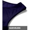 imageBTFBM Women 2025 Summer Sleeveless Tank Dresses Crew Neck Slim Fit Short Casual Ruched Bodycon Party Club Mini DressNavy