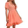 Swiss Dot Orange Pink