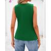 imageBTFBM Summer Sleeveless Blazer Vest For Women Dressy Button Down Round Neck Business Casual Outfits Work Suit Vests TopsBright Green