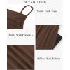 imageBTFBM Womens Fall Lounge Sets 3 Piece Outfit Tracksuits Casual Long Sleeve Tops High Waisted Sweatpants SetSolid Brown