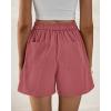 imageBTFBM Womens Shorts Dressy Casual Summer 2025 High Waisted Tailored Pleated Business Work Trouser Shorts with PocketsDusty Pink