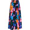 imageBTFBM Womens Floral Print Midi Maxi Skirts Summer Casual Aline Elastic High Waist Pleated Flowy Long Skirt PocketsFloral Black
