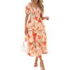 Floral Apricot Orange