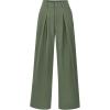 imageBTFBM Women High Waist Palazzo Pants Casual Wide Leg Trousers Button Down Loose Work Office Business Suit Pant PocketsSolid Grey Green