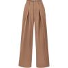 imageBTFBM Women High Waist Palazzo Pants Casual Wide Leg Trousers Button Down Loose Work Office Business Suit Pant PocketsSolid Khaki