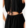 imageBTFBM Women Halter Summer Dresses 2025 Sleeveless Cutout Backless Slit Boho Party Cocktail Casual Maxi Beach Sun DressSolid Black