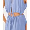 imageBTFBM Women Halter Summer Dresses 2025 Sleeveless Cutout Backless Slit Boho Party Cocktail Casual Maxi Beach Sun DressSolid Blue