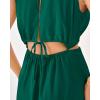 imageBTFBM Women Halter Summer Dresses 2025 Sleeveless Cutout Backless Slit Boho Party Cocktail Casual Maxi Beach Sun DressSolid Dark Green