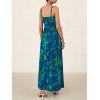 imageBTFBM Women Summer Floral Maxi Dresses Elegant Spaghetti Strap Dress Printed Party Dress Beach Long DressesFloral Green