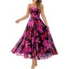 Floral Black Rose Red