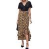 Floral Black Yellow