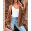 imageBTFBM Womens Button Down Cardigan Coat Long Sleeve Fall Winter Clothes Loose Chunky Knit Open Front Sweater OuterwearSolid Camel