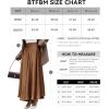 imageBTFBM Womens Satin High Waist Skirts 2024 Summer Fall Outfits Elegant Cocktail Party Flowy ALine Maxi SkirtSolid Coffee