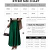 imageBTFBM Womens Satin High Waist Skirts 2024 Summer Fall Outfits Elegant Cocktail Party Flowy ALine Maxi SkirtSolid Dark Green