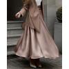 imageBTFBM Womens Satin High Waist Skirts 2024 Summer Fall Outfits Elegant Cocktail Party Flowy ALine Maxi SkirtSolid Light Khaki