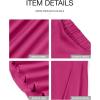 imageBTFBM Womens Satin High Waist Skirts 2024 Summer Fall Outfits Elegant Cocktail Party Flowy ALine Maxi SkirtSolid Rose Red