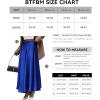 imageBTFBM Womens Satin High Waist Skirts 2024 Summer Fall Outfits Elegant Cocktail Party Flowy ALine Maxi SkirtSolid Royal Blue