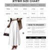 imageBTFBM Womens Satin High Waist Skirts 2024 Summer Fall Outfits Elegant Cocktail Party Flowy ALine Maxi SkirtSolid White