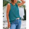 imageBTFBM Womens Sleeveless Sweater Vest 2025 Summer Crew Neck Ribbed Knit Lightweight Pullover Casual Loose Fit Tank TopsLake Blue