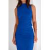 imageBTFBM Summer Two Piece Skirt Set for Women 2025 Dressy Lightweight Sleeveless Knit Top Going Out Split Maxi Skirt SetRoyal Blue