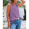 imageBTFBM Womens Sleeveless Sweater Vest 2025 Summer Crew Neck Ribbed Knit Lightweight Pullover Casual Loose Fit Tank TopsPurple