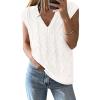 imageBTFBM Womens Oversized Sweater Vest 2025 Summer V Neck Casual Sleeveless Sweaters Loose Cable Knit Pullover TopsWhite