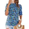 Floral Bright Blue